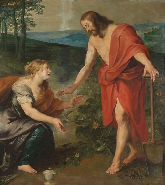 Christ Appearing to Mary Magdalen as a Gardener (Noli me Tangere), c.1615-1618. Creator: Workshop of Peter Paul Rubens