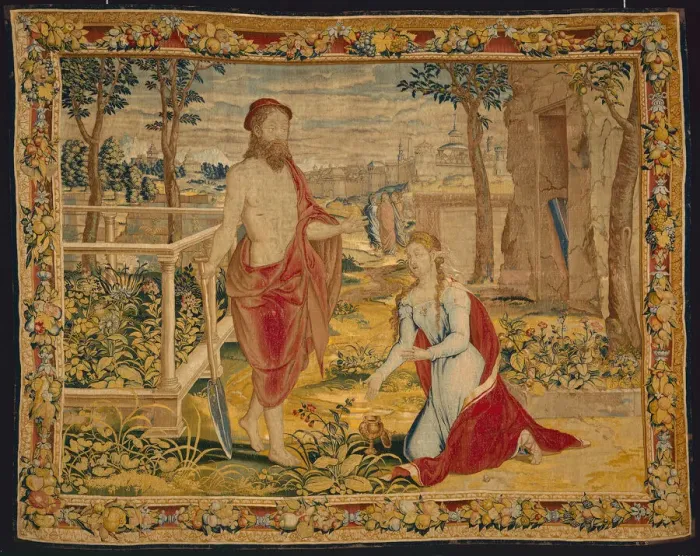 Framed Print : Christ Appearing to Mary Magdalene (Noli Me Tangere), Flanders, 1540 / 45 Framed Print : Christ Appearing to Mary Magdalene (Noli Me Tangere), Flanders, 1540 / 45