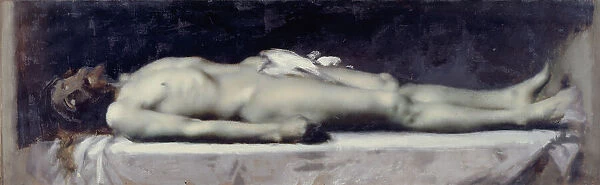 Christ au tombeau, c.1899. Creator: Jean Jacques Henner