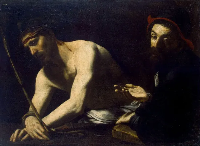 Framed Print : Christ and Caiaphas, 1615-1620 Framed Print : Christ and Caiaphas, 1615-1620