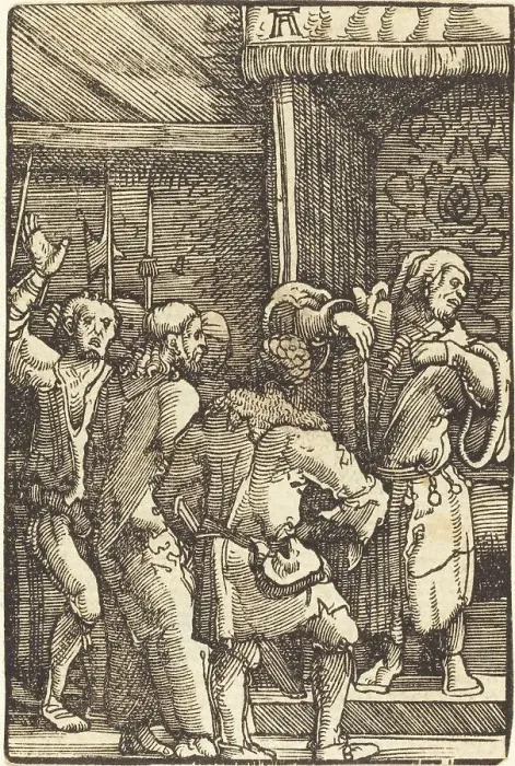 Framed Print : Christ before Caiphas, c. 1513. Creator: Albrecht Altdorfer Framed Print : Christ before Caiphas, c. 1513. Creator: Albrecht Altdorfer