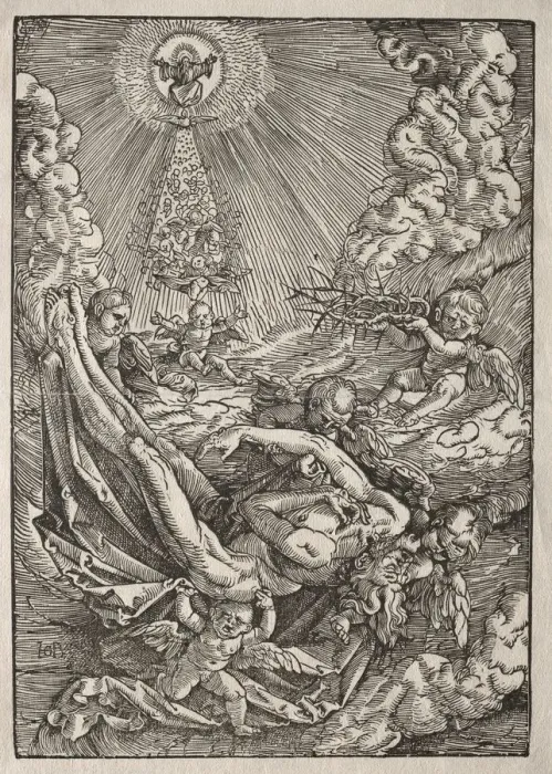 Framed Print : Christ Carried to Heaven by Angels, c. 1515-1517. Creator: Hans Baldung (German, 1484 / 85-1545) Framed Print : Christ Carried to Heaven by Angels, c. 1515-1517. Creator: Hans Baldung (German, 1484 / 85-1545)
