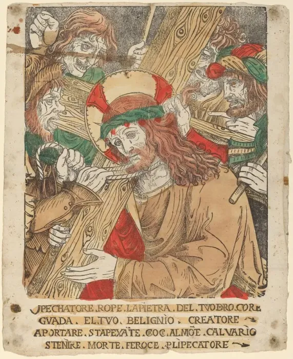 Framed Print : Christ Carrying the Cross, 1510 / 1525. Creator: Unknown Framed Print : Christ Carrying the Cross, 1510 / 1525. Creator: Unknown