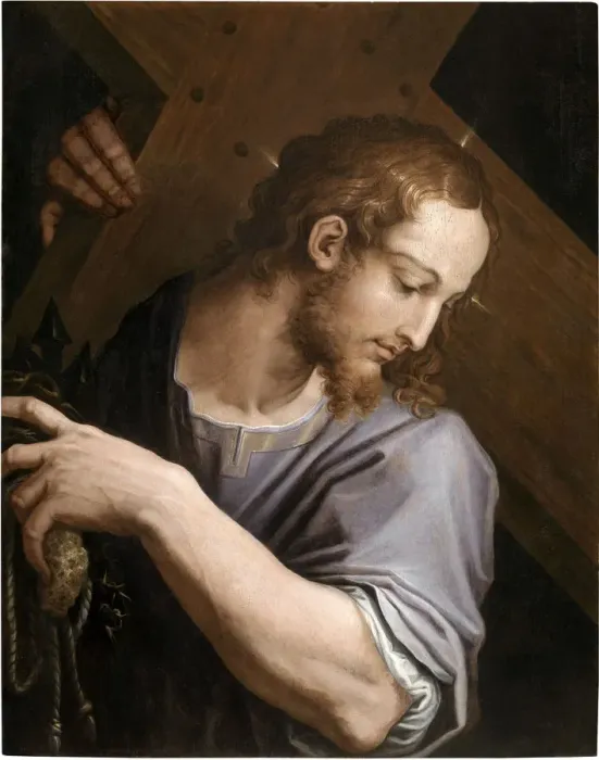 Framed Print : Christ carrying the Cross, 1553. Creator: Vasari, Giorgio (1511-1574) Framed Print : Christ carrying the Cross, 1553. Creator: Vasari, Giorgio (1511-1574)