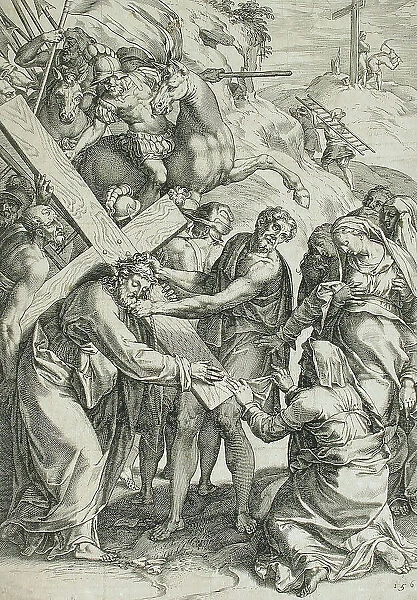 Christ Carrying His Cross, 1567. Creator: Cornelis Cort