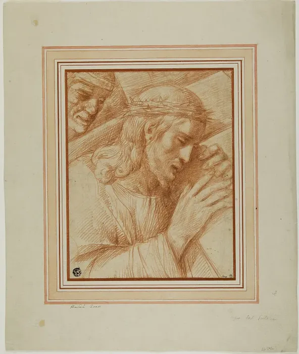 Framed Print : Christ Carrying the Cross, 1580 / 1600. Creator: Cesare Rossetti Framed Print : Christ Carrying the Cross, 1580 / 1600. Creator: Cesare Rossetti