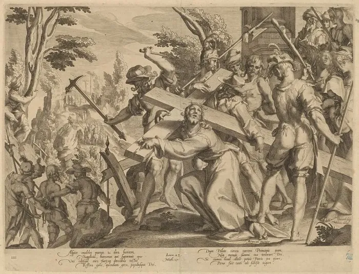 Framed Print : Christ Carrying the Cross, 1606. Creator: Willem van Swanenburg Framed Print : Christ Carrying the Cross, 1606. Creator: Willem van Swanenburg