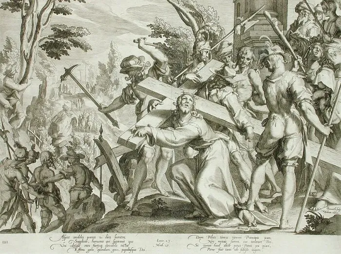 Framed Print : Christ Carrying the Cross, 1607. Creator: Willem van Swanenburg Framed Print : Christ Carrying the Cross, 1607. Creator: Willem van Swanenburg