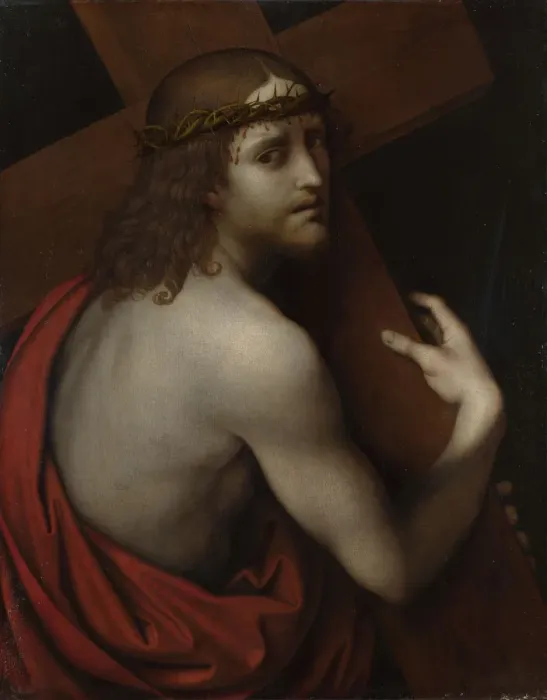 Framed Print : Christ Carrying the Cross, c. 1518-1525. Artist: Giampietrino (1 Half of 16th cen. ) Framed Print : Christ Carrying the Cross, c. 1518-1525. Artist: Giampietrino (1 Half of 16th cen. )