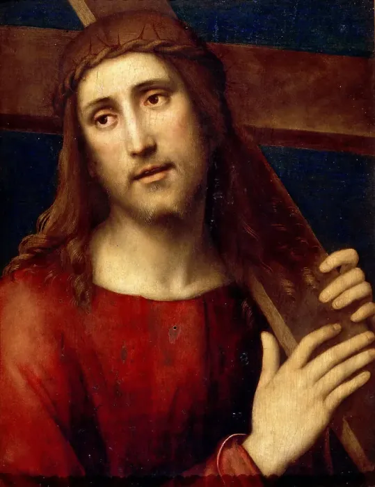 Framed Print : Christ Carrying the Cross, ca 1500-1510. Creator: Francia, Francesco (1450-1517) Framed Print : Christ Carrying the Cross, ca 1500-1510. Creator: Francia, Francesco (1450-1517)