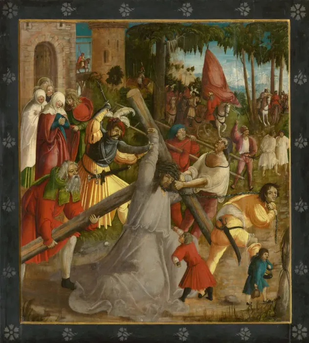 Framed Print : Christ carrying the Cross, ca 1515. Creator: South German master (16th century) Framed Print : Christ carrying the Cross, ca 1515. Creator: South German master (16th century)