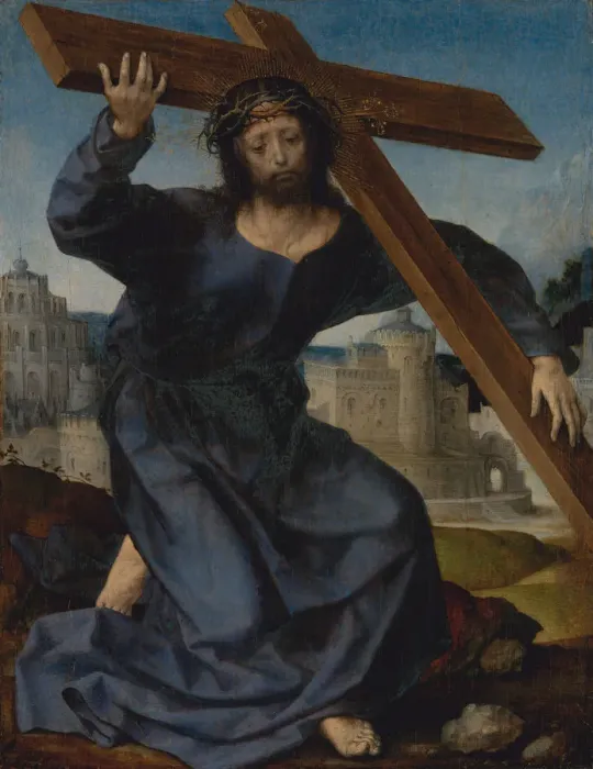 Framed Print : Christ Carrying the Cross, ca. 1520-25. Creator: Jan Gossaert Framed Print : Christ Carrying the Cross, ca. 1520-25. Creator: Jan Gossaert