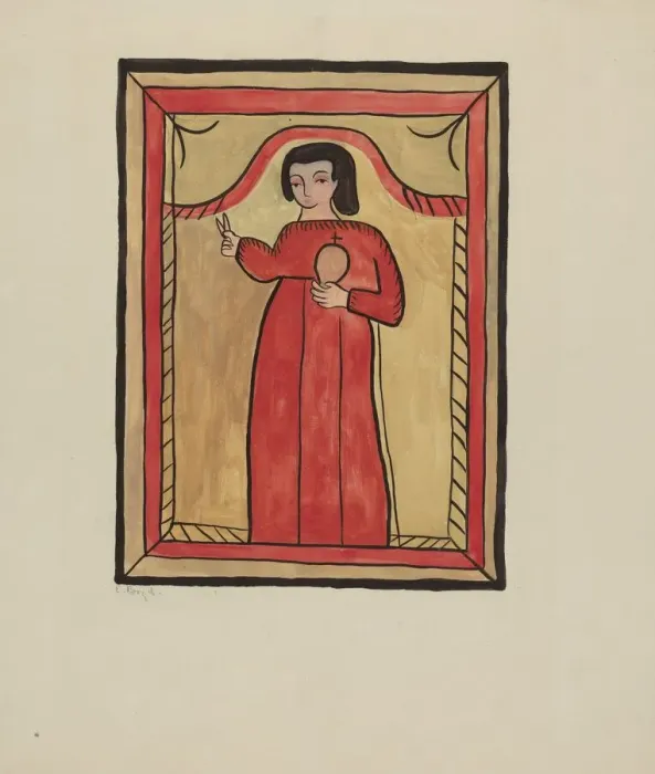 Framed Print : The Christ Child-Retalba El Nino Perdido, (The Lost Child) a Retabla, 1935 / 1942 Framed Print : The Christ Child-Retalba El Nino Perdido, (The Lost Child) a Retabla, 1935 / 1942