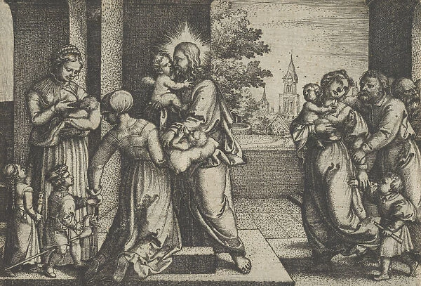 Christ and the Children. Creator: Georg Pencz