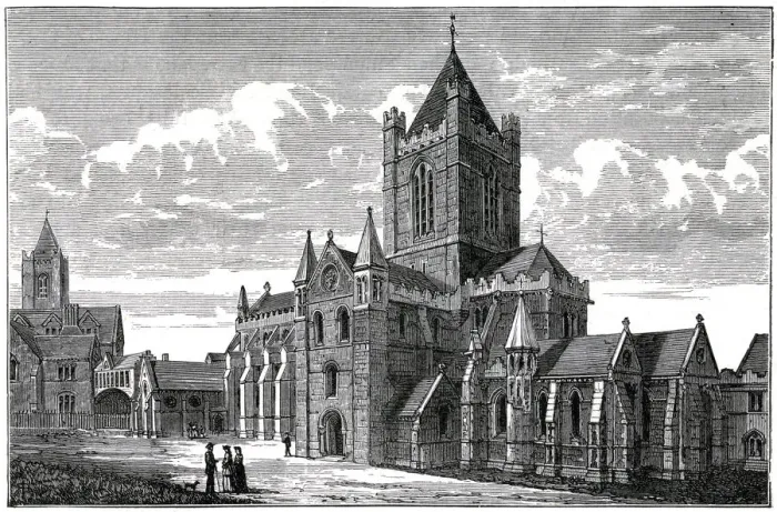 Framed Print : Christ Church Cathedral, Dublin, c19th century Framed Print : Christ Church Cathedral, Dublin, c19th century