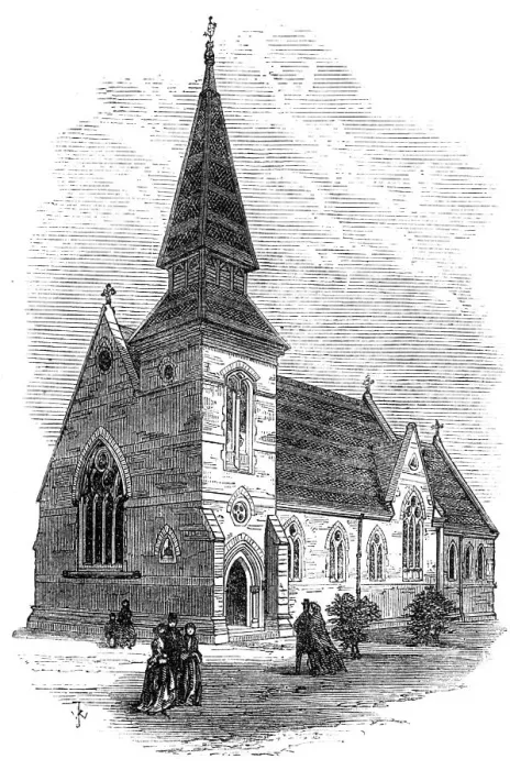 Framed Print : Christ Church, Kintbury, Berks. 1868. Creator: Unknown Framed Print : Christ Church, Kintbury, Berks. 1868. Creator: Unknown