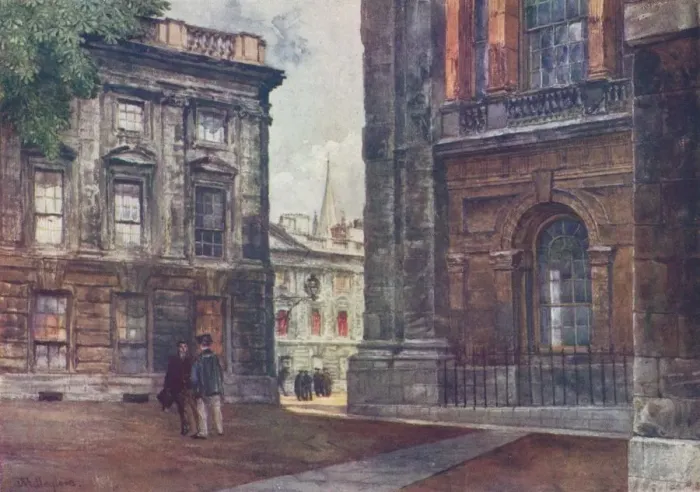 Framed Print : Christ Church - Peckwater Quadrangle, 1906 Framed Print : Christ Church - Peckwater Quadrangle, 1906