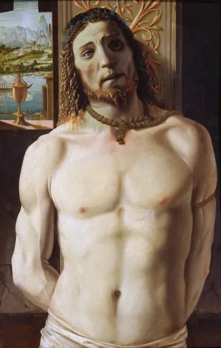 Framed Print : Christ at the Column, Between 1490 and 1499 Framed Print : Christ at the Column, Between 1490 and 1499