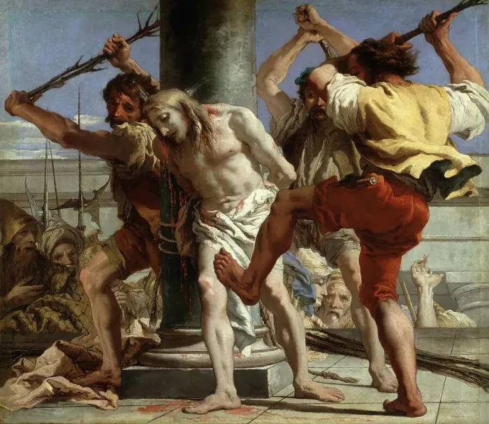 Framed Print : Christ at the Column, 1772. Artist: Tiepolo, Giandomenico (1727-1804) Framed Print : Christ at the Column, 1772. Artist: Tiepolo, Giandomenico (1727-1804)