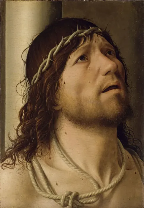 Framed Print : Christ at the Column. Artist: Antonello da Messina (ca 1430-1479) Framed Print : Christ at the Column. Artist: Antonello da Messina (ca 1430-1479)