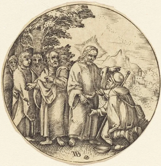 Framed Print : Christ Consoling the Centurion. Creator: Unknown Framed Print : Christ Consoling the Centurion. Creator: Unknown