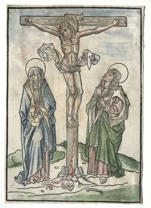 Framed Print : Christ on the Cross, 1400s. Creator: Unknown Framed Print : Christ on the Cross, 1400s. Creator: Unknown