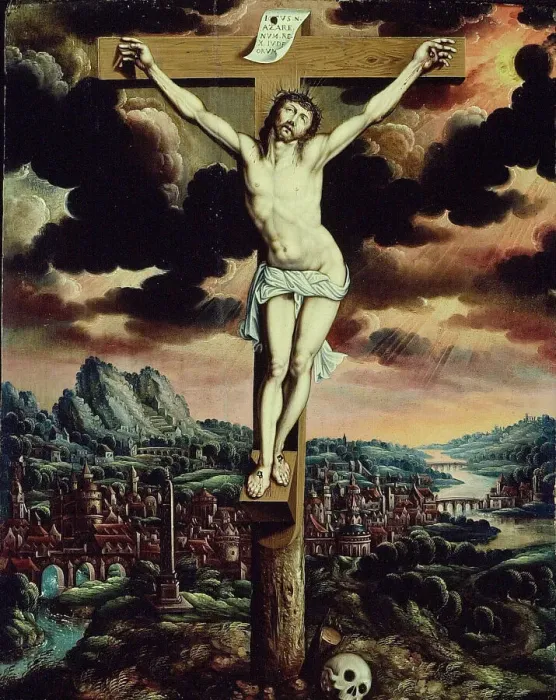 Framed Print : Christ on the Cross, 1575 / 1625. Creator: Unknown Framed Print : Christ on the Cross, 1575 / 1625. Creator: Unknown