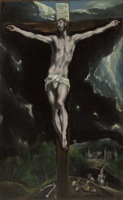Framed Print : Christ on the Cross, 1600-1610. Creator: El Greco Framed Print : Christ on the Cross, 1600-1610. Creator: El Greco