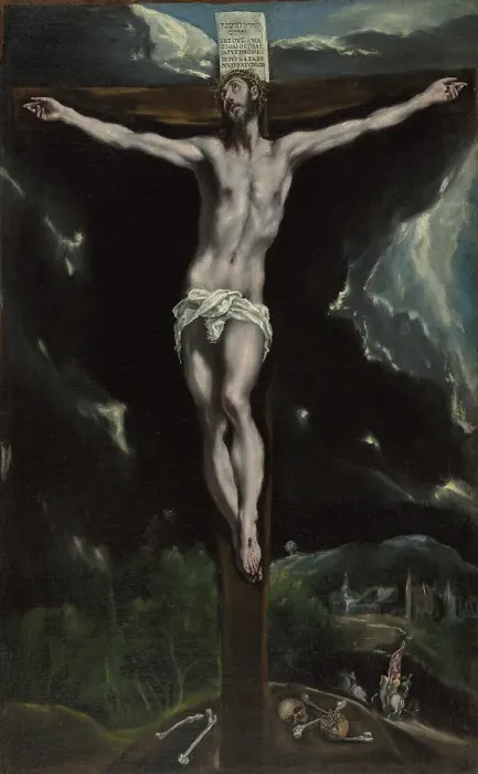 Framed Print : Christ on the Cross, 1600-1610. Creator: El Greco Framed Print : Christ on the Cross, 1600-1610. Creator: El Greco
