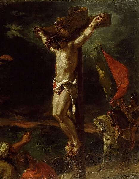 Christ on the Cross, 1846. Creator: Eugene Delacroix