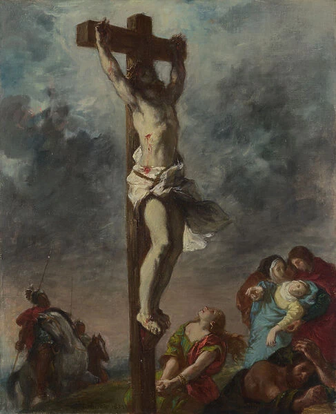 Christ on the Cross, 1853. Artist: Delacroix, Eugene (1798-1863)