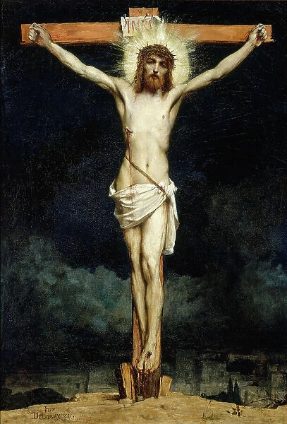 Christ on the cross, 1881. Creator: Jules Elie Delaunay