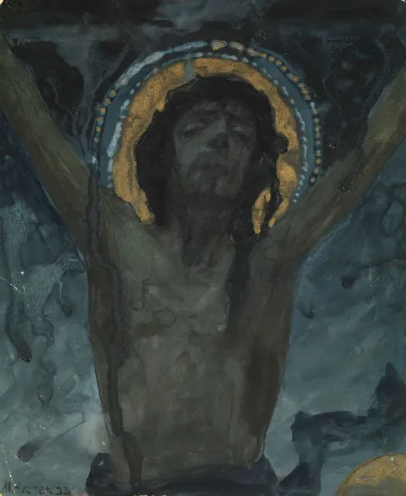 Framed Print : Christ on the Cross. Artist: Nesterov, Mikhail Vasilyevich (1862-1942) Framed Print : Christ on the Cross. Artist: Nesterov, Mikhail Vasilyevich (1862-1942)