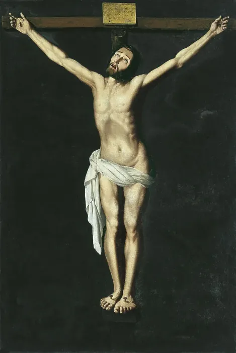 Framed Print : Christ on the Cross. Artist: Zurbaran, Francisco, de (1598-1664) Framed Print : Christ on the Cross. Artist: Zurbaran, Francisco, de (1598-1664)