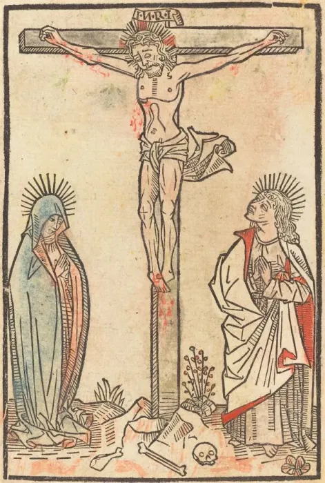 Framed Print : Christ on the Cross, c. 1490. Creator: Unknown Framed Print : Christ on the Cross, c. 1490. Creator: Unknown