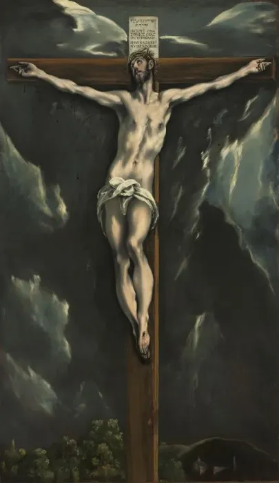 Framed Print : Christ on the Cross, c. 1600-1610. Creator: El Greco (Spanish, 1541-1614) Framed Print : Christ on the Cross, c. 1600-1610. Creator: El Greco (Spanish, 1541-1614)