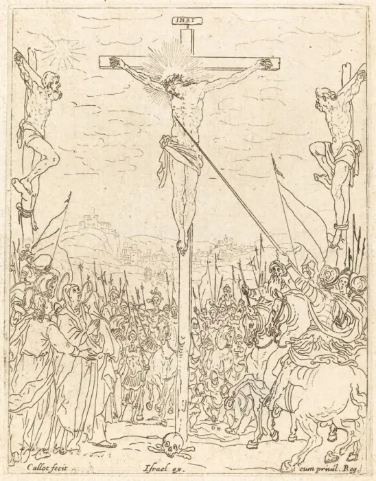 Framed Print : Christ on the Cross. Creator: Jacques Callot Framed Print : Christ on the Cross. Creator: Jacques Callot