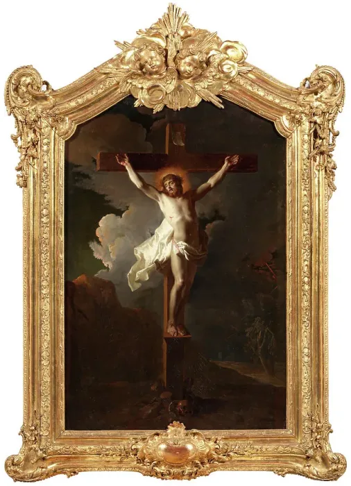 Framed Print : Christ on the cross, late 17th-early 18th century. Creator: Jean Ranc Framed Print : Christ on the cross, late 17th-early 18th century. Creator: Jean Ranc