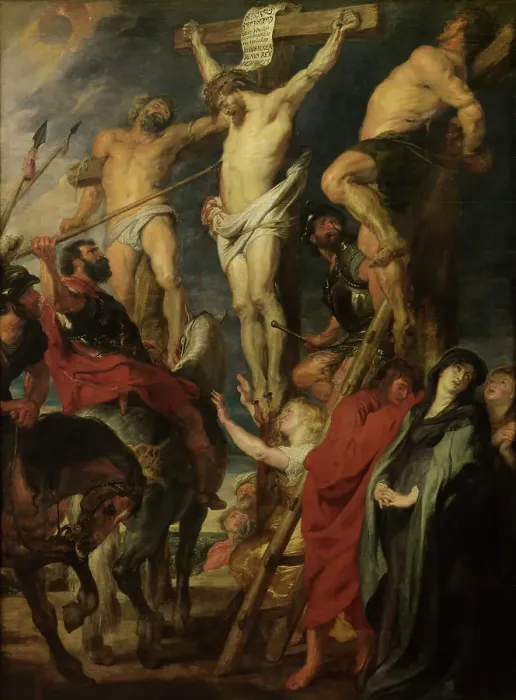 Framed Print : Christ on the Cross, Le coup de lance, 1620. Creator: Anthony van Dyck Framed Print : Christ on the Cross, Le coup de lance, 1620. Creator: Anthony van Dyck