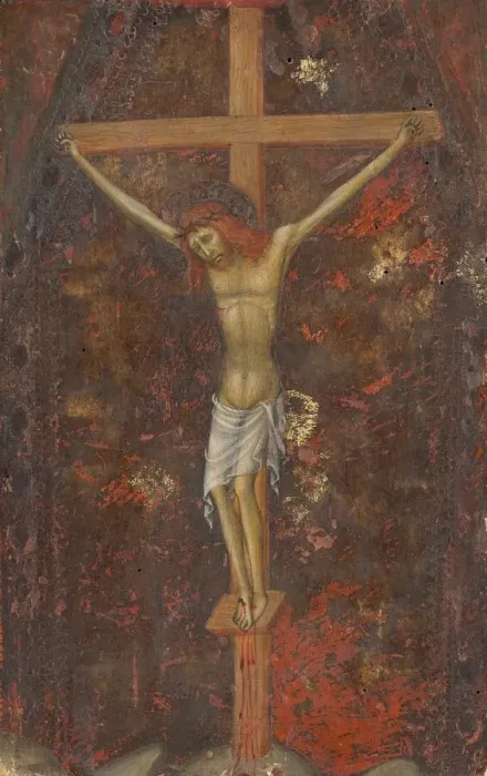 Framed Print : Christ on the Cross [reverse], c. 1380  /  1390. Creator: Andrea di Bartolo