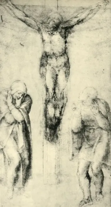 Framed Print : Christ on the Cross between the Virgin and St John, c1560-1564, (1943). Creator Framed Print : Christ on the Cross between the Virgin and St John, c1560-1564, (1943). Creator