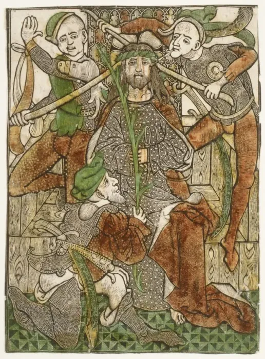 Framed Print : Christ Crowned with Thorns, ca. 1470-80. Creator: Master of Jesus in Bethany Framed Print : Christ Crowned with Thorns, ca. 1470-80. Creator: Master of Jesus in Bethany