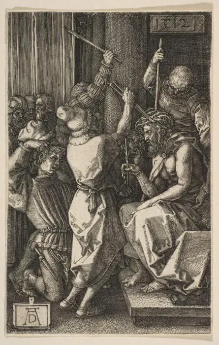 Framed Print : Christ Crowned with Thorns, from the Engraved Passion, 1512. Creator: Albrecht Durer Framed Print : Christ Crowned with Thorns, from the Engraved Passion, 1512. Creator: Albrecht Durer
