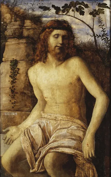Framed Print : Christ crowned with Thorns, late 15th-early 16th century. Creator: Giovanni Bellini Framed Print : Christ crowned with Thorns, late 15th-early 16th century. Creator: Giovanni Bellini