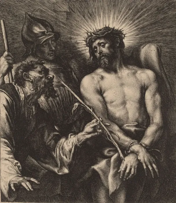 Framed Print : Christ Crowned with Thorns, probably 1630. Creator: Anthony van Dyck Framed Print : Christ Crowned with Thorns, probably 1630. Creator: Anthony van Dyck