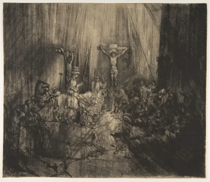 Framed Print : Christ Crucified between the Two Thieves: The Three Crosses, ca. 1660 Framed Print : Christ Crucified between the Two Thieves: The Three Crosses, ca. 1660