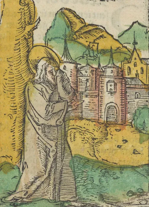 Framed Print : Christ Deploring Jerusalem, from Das Plenarium, 1517. Creator Framed Print : Christ Deploring Jerusalem, from Das Plenarium, 1517. Creator