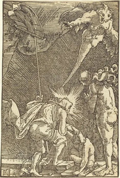 Framed Print : Christ Descending into Hell, c. 1513. Creator: Albrecht Altdorfer Framed Print : Christ Descending into Hell, c. 1513. Creator: Albrecht Altdorfer
