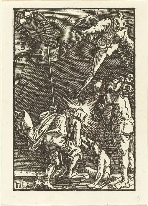 Framed Print : Christ Descending into Hell, c. 1513. Creator: Albrecht Altdorfer Framed Print : Christ Descending into Hell, c. 1513. Creator: Albrecht Altdorfer