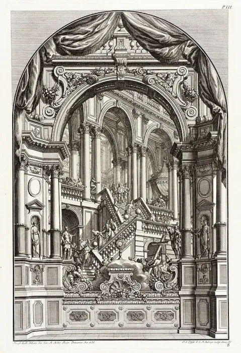 Framed Print : Christ Descending the Stairs, c1740. Creator: Johannes Andreas Pfeffel Framed Print : Christ Descending the Stairs, c1740. Creator: Johannes Andreas Pfeffel